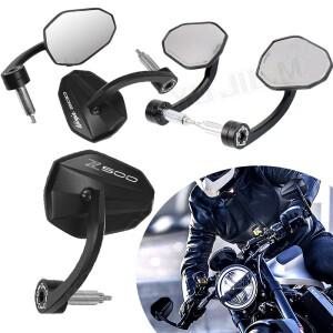 가와사키 NINJA500 Z500 Z 바이크 오토바이 바 엔드 미러 7/8 인치 22mm 핸들 백미러