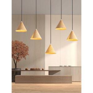 침실 카페 서재 호두나무 식탁 펜던트 인테리어 고깔 조명