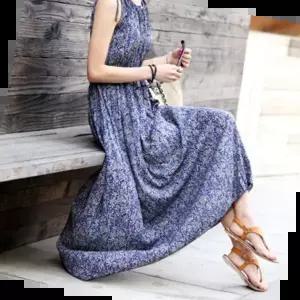 랩원피스 여성 민소매 원피스 잘록허리 롱기장 진주장식 바캉스