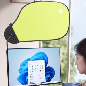 모니터 무타공 가림막 창문 각도조절 햇빛가리개 사무실 휴대용