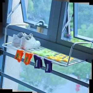 빨래 수건 소형 베란다 창문 벽걸이무타공 수건건조대