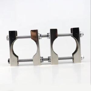 더블 안테나 마스트 클램프 키트 V 조 블록-마스트 장착 브래킷 홀더 TV CB Ham 플래그 포스트