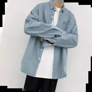 긴팔자켓 남성 모던 데님셔츠 데님남방 청셔츠 연청 진청 긴팔