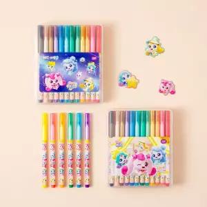 슈팅스타 캐치티니핑 24색 사인펜 랜덤발송칠용품 미술도구 수성 칼라싸인 선명한 다사인