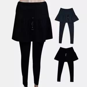 치마레깅스 (스킨센스)면스판 2컬러 플레어