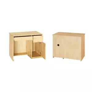 국산 어린이집 유치원 학교 원목 교사용 컴퓨터책상 수납형 서재 가정 초등학생 깔끔 간편