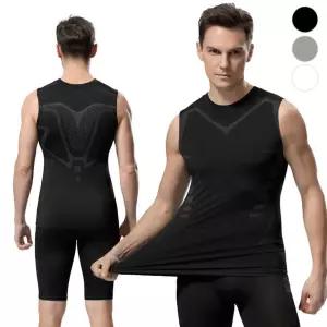 배색 쿨링 스포츠 민소매티 ELC-2014남성나시 셔츠 남자런닝 여름 머슬 민소매