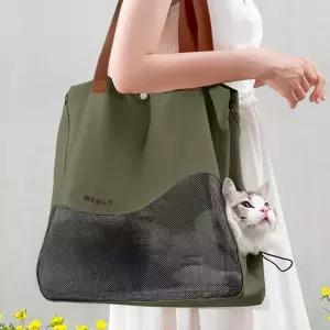 인마이펫 반려동물 이동 가방 카키강아지 강아지용 애완 애견용 패션 애견백 외출