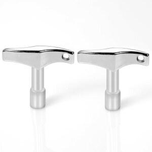 드럼 튜너 2개 튜닝 드릴 비트 어쿠스틱 사각형 드럼용 전자