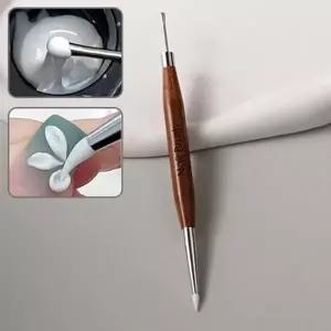 네일파우더브러쉬 네일가루 손톱브러쉬 스파츌라 실리콘브러쉬-W...