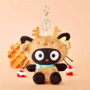 산리오 꽃사슴 가방고리 13cm-초코캣