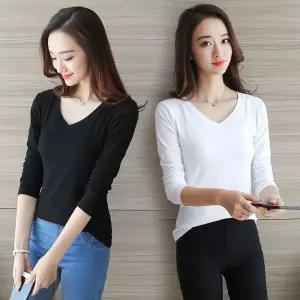 여성 브이넥 티숙 URD145 티숙 S 면티 브이넥 여성 티