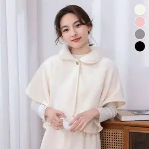 여성 학생 망토 케이프 겨울 숄 귀여운 캐주얼망토 케이프니트 사무실케이프 방한케이프