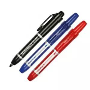 TBZ 모리스 퀵마카 유성매직 노크 M 청 다스 12개입 매직 유성매직 매직펜 컬러펜 필기류