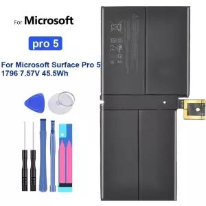 Microsoft Surface Pro 5 Pro5 1796 7.57V 45.5Wh 충전식 태블릿 배터리 용 5940mAh교체