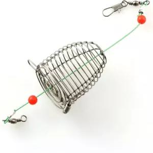 JCBIZ 6pcs 스테인리스 스틸 와이어 잉어 낚시 미끼 공급 바구니 홀더 태클 액세서리