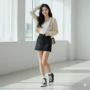 [국내매장판] 컨버스 척테일러 몰든 스트릿 블랙 A00811C 여성 미드탑 스니커즈