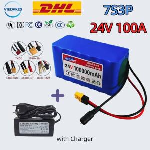 전동 휠체어 리튬 배터리 모바일 BMS 보호 7s3p 24V 100Ah 18650 29.4V