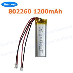 호환상품 리튬 폴리머 LiPo 배터리 802260 Mp3 GPS PSP DVD 모바일 비디오 게임 패드 전자책 태블릿 PC용 3