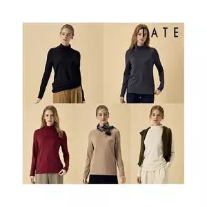 [테이트]25FW 여성 기모 모크넥 티셔츠 5종