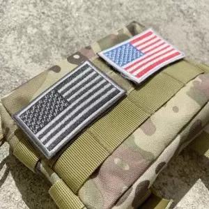 전술 성조기 찍찍이 미국 아웃도어 빽꾸 패치 국기 캠 밀리터리 USA 와펜 모듈 아메리칸
