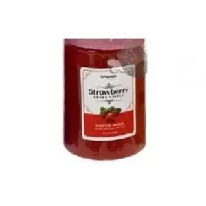 bns 글라스 향초 캔들 스트로베리 6x7.5cm 캔들용품 양초 아로마캔들 캔들용품 양초
