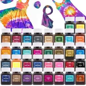 가죽염색약 페인트 복원제 50ml 섬유 염료 파우더 의류 복원 염색 리넨 청바지 면 타이