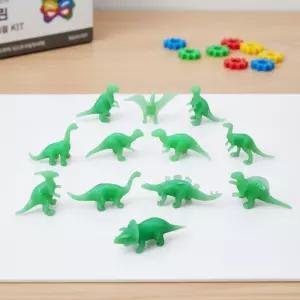 미니 야광 공룡 미니어처 다이노 형광 피규어 쥬라기 모형 생태학습 (12종세트 2개)