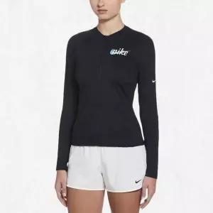 [나이키] 여자래쉬가드 여성 시그니처 스우시 풀 집업 롱 슬리브 하이드 NESSF325-001 2549915