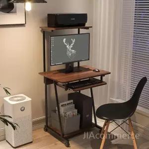 슬림 컴퓨터책상 공간활용 1인용 데스크 PC데스크 이동식