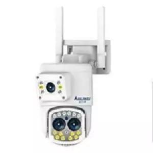 야외듀얼cctv 와이파이 캠 스크린 CCTV 카메라 렌즈 추적 스트리트 보호 보안