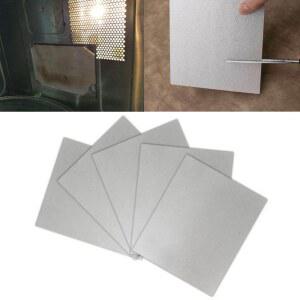 5Pcs 운모 플레이트 가전 제품 전자 레인지 용 액세서리 운모 웨이브 가이드 교체 커버 시트 메쉬 컷