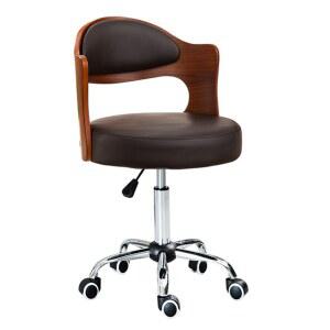 우드 원목회전의자 커피숍 카페 오 원목의자 바퀴달린 북유럽 피에르 편한 우드의자