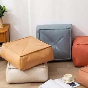 [콩심팥심]인조 가죽 방석 키높이 방석 사각 의자 거실 쿠션 스툴