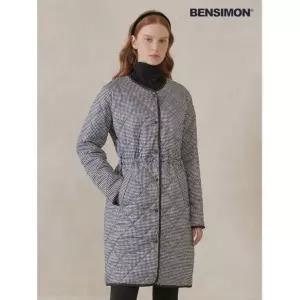 [벤시몽] 여성 라이트 퀄팅 점퍼 모던체크