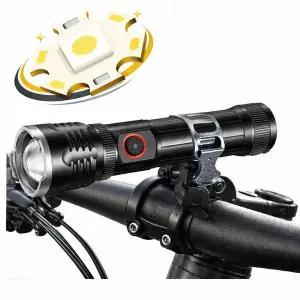 [골드스마일]WhiteLaser LED 충전식 야외 자전거 랜턴 후레쉬 안전등 전조등 라이트