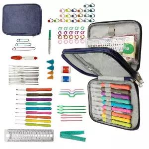 홋수별 바늘 돋바늘 파우치 세트 코바늘 막음코 초보