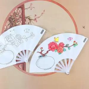 [오너클랜]ToB DIY753 접이부채만들기 달항아리