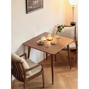 원목 테이블 원두 2인용 소형 베란다 식사 가정용 서재 정사각형으로 의자 커피