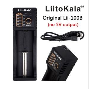LiitoKala Lii-100 Lii-100B 18650 배터리 스마트 충전기 26650/18350/16340/18500/AA/AAA 3.7V 1.2V 3.2V