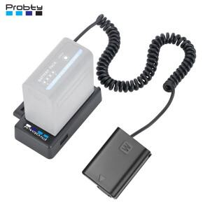 소니 ZV-E10 A7M2 A7II A7S A7R A7RII A6000 A6300 A6400 A6500 용 NP-F 배터리 어댑터 플레이트가있는 NP-