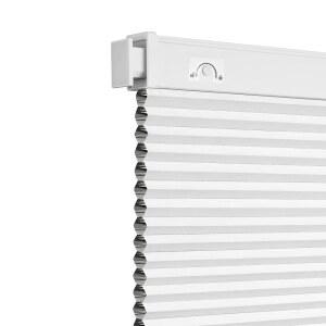 알레신 젠 노 드릴 도구 암막 무선 셀룰러 음영, 실내 창문용 벌집 블라인드 설치가 간편함 열 절연 소음 감소, 34인치 W x 64인치 H, 화이트 블랙아웃