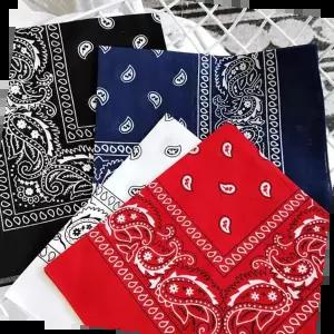 반다나 페이즐리 손수건 면 스카프 LM-0560