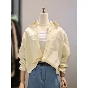 갤러리아 ab.f.z 오버핏 골덴 남방 코듀로이 크롭 자켓 ACA1HJ05B