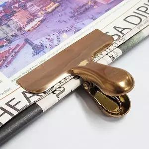 빈티지메탈집게 676VSQ10 깔끔한 로즈골드서류집게