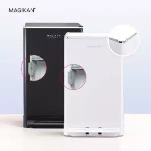 매직캔 쓰레기통 휴지통 [히포2 크롬 오토실링 21L 27L] 기저귀 페달형 저소음