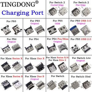 PS4 PS5 XBOX ONE 시리즈 X/S용 1-10개 HDMI 호환 포트 소켓 스위치용 NS 충전 전원 스트립 타입-C 플러그