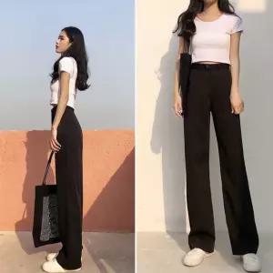 바지 여성 편한착용감 시크 슬랙스 베이직 날씬라인