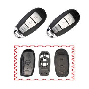 DUDELY 스즈키 호환 스위프트 SX4 비타라 2010- ts008 용 원격 자동차 키 블랭크 포브 쉘 케이스 미니 소형