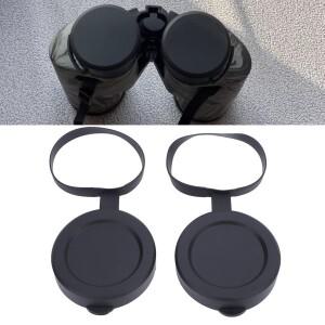 고무 망원경 렌즈 커버 61-64mm 보관/운송용 비바람에 견디는 대물 캡 쌍안경 단안경
